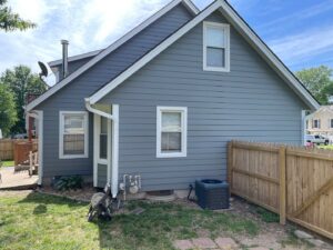 Lee's Summit home with newly installed siding & gutters