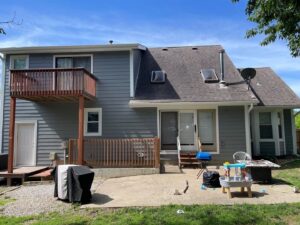 Lee's Summit home with newly installed siding & gutters