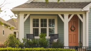 James Hardie siding installed on a home.