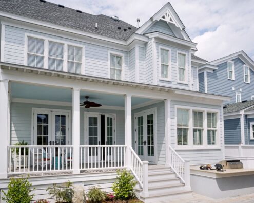 James Hardie siding installed on a home.