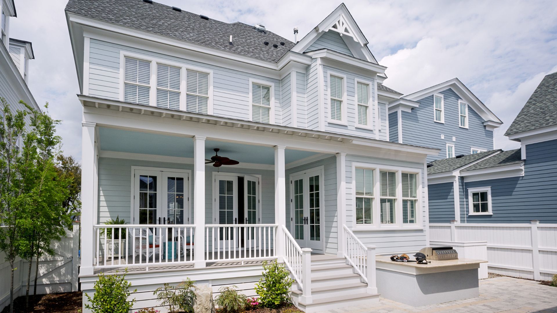 James Hardie siding installed on a home.