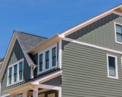 Siding installation materials.